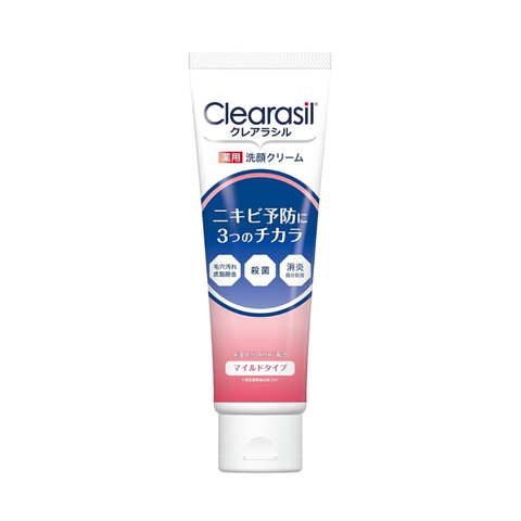 Sữa Rửa Mặt Dịu Nhẹ Clearasil Mild - Chứa BHA & AHA, Giữ Ẩm & Ngăn Ngừa Mụn, Phù Hợp Mọi Loại Da, 120g