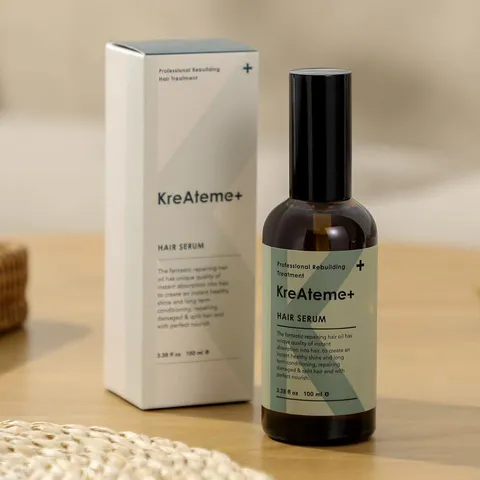 Tinh Dầu Dưỡng Tóc KreAteme+ Hair Serum 100ml - Nuôi Dưỡng Tóc Bóng Mượt, Ngăn Rối, Giữ Màu, Chống Hư Tổn