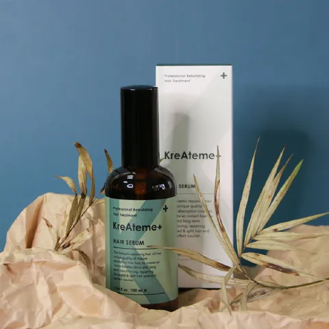 Tinh Dầu Dưỡng Tóc KreAteme+ Hair Serum 100ml - Nuôi Dưỡng Tóc Bóng Mượt, Ngăn Rối, Giữ Màu, Chống Hư Tổn
