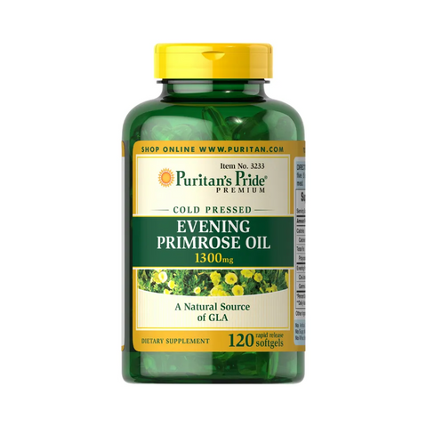 Tinh Dầu Hoa Anh Thảo Puritan’s Pride Evening Primrose Oil 1300mg - Hỗ Trợ Cân Bằng Nội Tiết Tố và Giảm Mụn Hiệu Quả