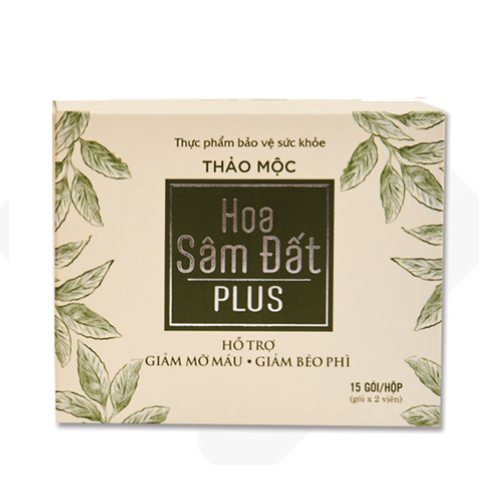 Viên Thảo Mộc Hoa Sâm Đất Plus Hộp 15 gói hỗ trợ giảm cân