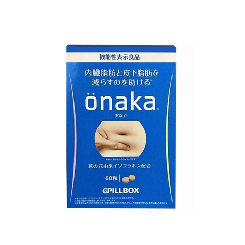 Viên giảm hỗ trợ mỡ bụng Onaka Pillbox 60 viên Nhật Bản