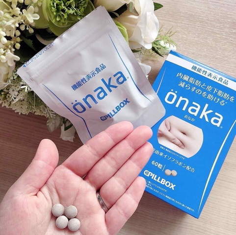Viên giảm hỗ trợ mỡ bụng Onaka Pillbox 60 viên Nhật Bản