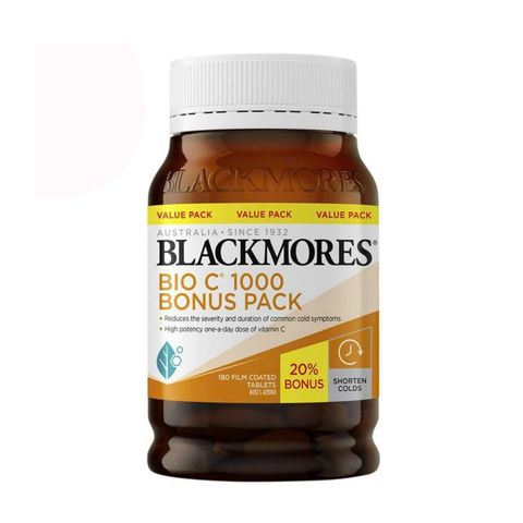 Viên uống bổ sung Vitamin C Blackmores Bio C 1000mg - Hỗ trợ sức đề kháng, làm đẹp da, 62 viên, sản phẩm chính hãng từ Úc