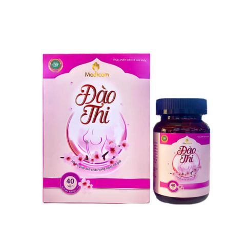 Viên Uống Đào Thi Hỗ Trợ Tăng Kích Thước Vòng 1 Lọ 40 Viên
