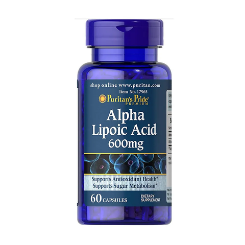 Viên uống đẹp da Puritan’s Pride Alpha Lipoic Acid 600mg 60 viên