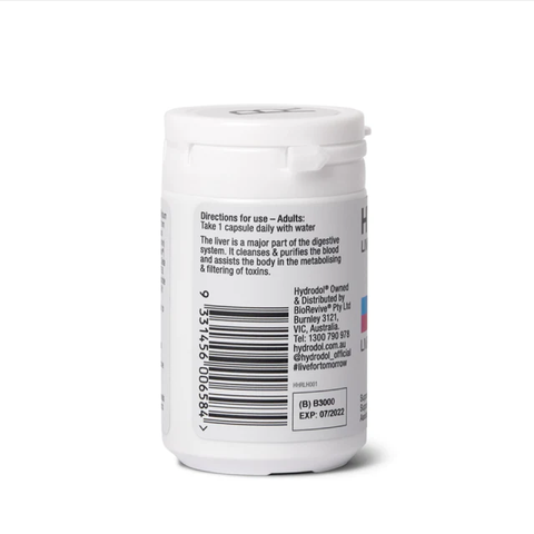 Viên uống bổ gan Hydrodol Liver Health - Hỗ trợ thải độc và cải thiện chức năng gan với kế sữa và trà xanh, 30 viên.