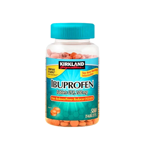 Viên Uống Giảm Đau Signature Ibuprofen 200mg - Hỗ Trợ Đau Nhức, Đau Răng, Xương Khớp - Hộp 500 Viên KIRKLAND