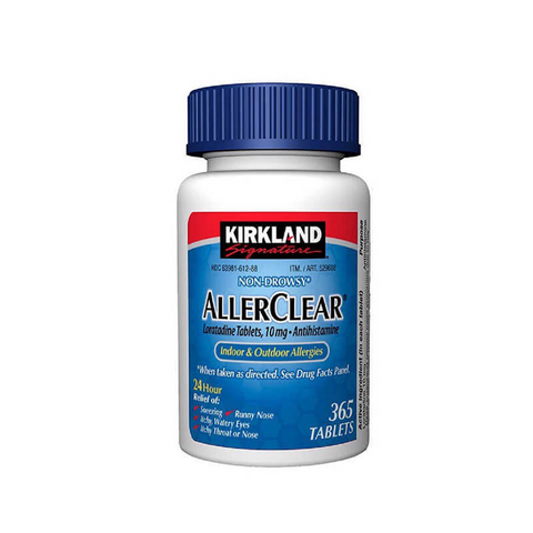 Viên Uống Hỗ Trợ Sức Khỏe Kirkland Aller Clear 365 Viên - Giảm Dị Ứng, Hắt Hơi, Ngứa Họng Cho Người Lớn & Trẻ Em Trên 6 Tuổi