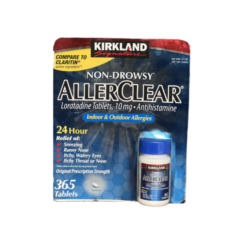 Viên Uống Hỗ Trợ Sức Khỏe Kirkland Aller Clear 365 Viên - Giảm Dị Ứng, Hắt Hơi, Ngứa Họng Cho Người Lớn & Trẻ Em Trên 6 Tuổi