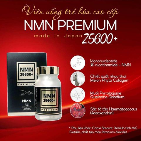 Viên Uống Trẻ Hóa Da Premium 25600+ - Hỗ Trợ Làm Chậm Tuổi Tác, Tăng Độ Đàn Hồi, Làm Đẹp Da Từ Thiên Nhiên, 80 Viên Nhật Bản