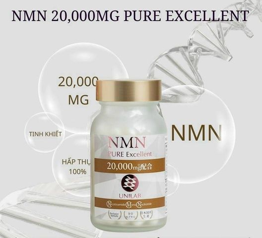 Viên uống hỗ trợ trẻ hóa Unilab Pure Excellent 20,000mg - Bổ sung NAD+, làm đẹp da, tăng cường sức khỏe tổng thể, hỗ trợ chống lão hóa