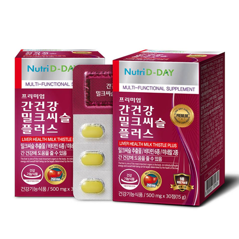 Viên uống thải độc gan Nutri D-Day - Chiết xuất kế sữa hỗ trợ phục hồi chức năng gan, vitamin B6, 30 viên