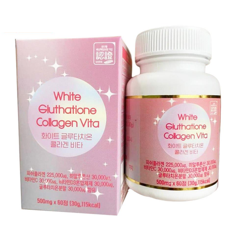 Viên Uống Hỗ Trợ Trắng Da White Glutathione Collagen Vita 60 viên