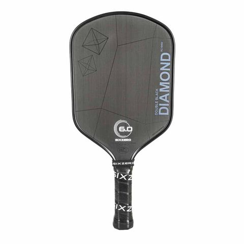 Vợt Pickleball Six Zero Double Black Diamond Control 16mm - Thiết kế chính xác, kiểm soát tuyệt vời, màu sắc nổi bật, phù hợp mọi người chơi.