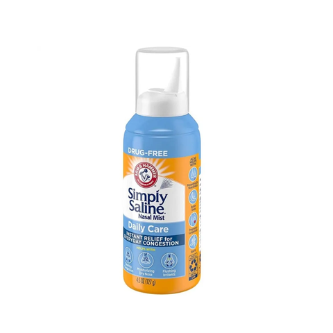 Xịt Mũi Simply Saline Nasal Mist Daily Care - Chai 127g Mỹ