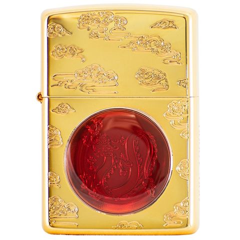Bật Lửa Zippo Year of the Dragon 2024 - Phiên Bản Giới Hạn Châu Á Mạ Vàng CZA-3-27A - Quà Tặng Cho Fan Hâm Mộ Rồng