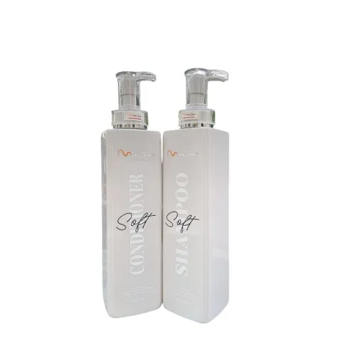 Bộ Gội Xả Phục Hồi Hương Nước Hoa Soft Miuzin 760ml - Dưỡng Tóc Khỏe Mượt, Ngăn Gãy Rụng, Hương Thơm Lâu Dài