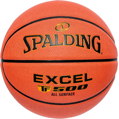 Bóng rổ Spalding Excel TF500 - Bóng Chơi Trong Nhà và Ngoài Trời, Độ Bám Dính Tốt, Chất Liệu Composite Bền Bỉ