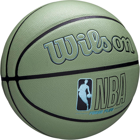 Bóng rổ Wilson NBA Forge Plus Eco - Bóng Chơi Trong Nhà & Ngoài Trời, Vật Liệu Tái Chế, Độ Bám Cao, Size 7