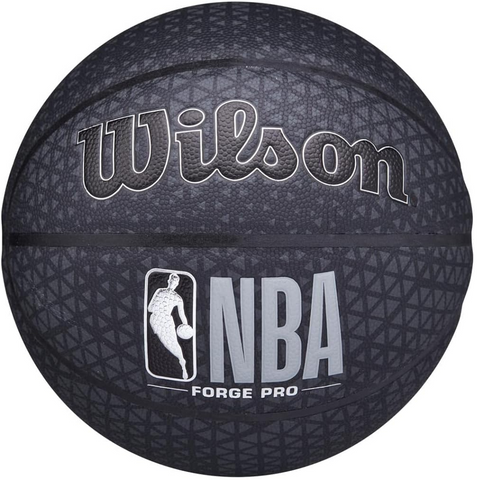 Bóng Rổ Wilson NBA Forge Pro Printed Black Size 7 - Cao Cấp, Độ Bám Tốt, Họa Tiết Cá Tính, Chơi Trong Nhà và Ngoài Trời