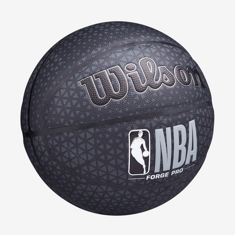 Bóng Rổ Wilson NBA Forge Pro Printed Black Size 7 - Cao Cấp, Độ Bám Tốt, Họa Tiết Cá Tính, Chơi Trong Nhà và Ngoài Trời