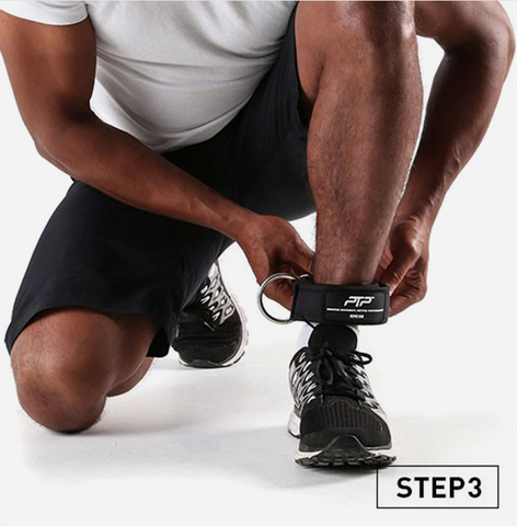 Dây Tập Cổ Chân PTP E8 - Elite Ankle Straps Chất Liệu Bền, Dễ Dàng Điều Chỉnh, Hỗ Trợ Tăng Cường Sức Mạnh Cơ Bắp Tại Nhà Hoặc Ngoài Trời