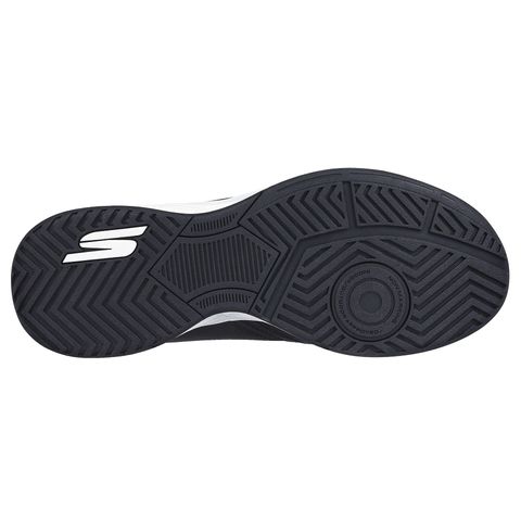 Giày Pickleball Skechers Men's Viper Court Smash - Giày Tennis Đen Trắng Cho Nam - Đệm êm Ultra Flight, Đế Cao Su Đàn Hồi