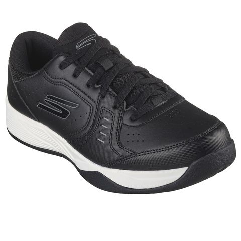 Giày Pickleball Skechers Men's Viper Court Smash - Giày Tennis Đen Trắng Cho Nam - Đệm êm Ultra Flight, Đế Cao Su Đàn Hồi