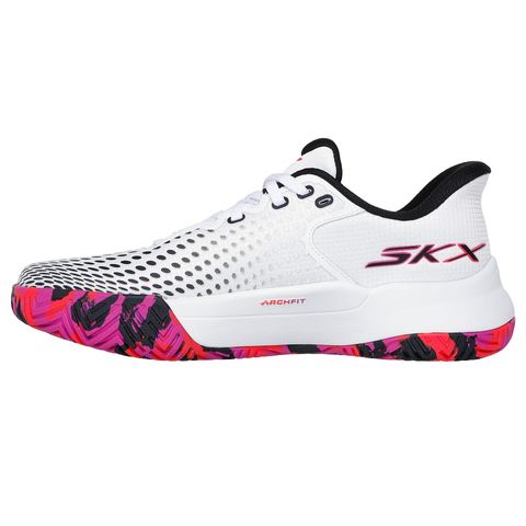 Giày Pickleball Skechers Viper Court Elite Nữ - Đen Hồng Thoáng Khí, Đệm êm và Đế Ngoài Đàn Hồi, Giày Tennis Thể Thao Chất Lượng