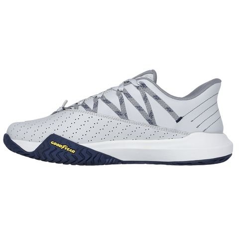 Giày Pickleball Skechers Viper Court Rally Gray Navy - Giày Tennis Nam Thoáng Khí, Đệm Nhẹ, Đế Cao Su Chất Lượng Cao