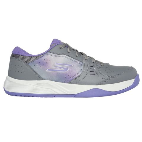 Giày Pickleball Nữ Skechers Viper Court Smash Màu Xám Tím - Giày Tennis Thể Thao Chống Trượt, Thoáng Khí, Kiểu Dáng Năng Động