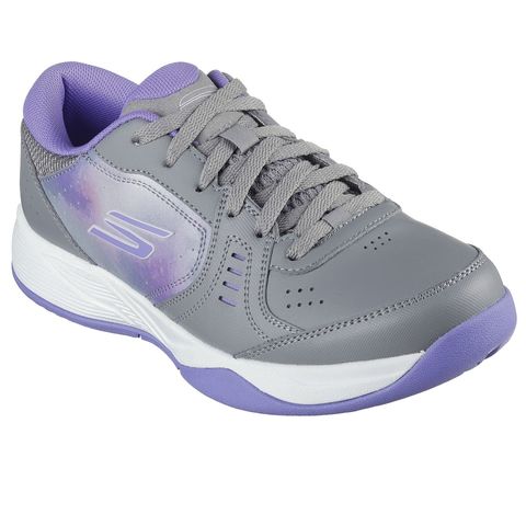Giày Pickleball Nữ Skechers Viper Court Smash Màu Xám Tím - Giày Tennis Thể Thao Chống Trượt, Thoáng Khí, Kiểu Dáng Năng Động
