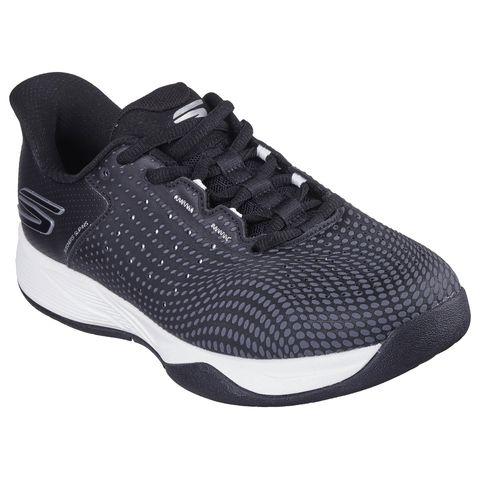 Giày Pickleball Skechers Women's Viper Court Reload - Giày Tennis Thoáng Khí Đen Trắng, Thời Trang và Êm Ái cho Phụ Nữ