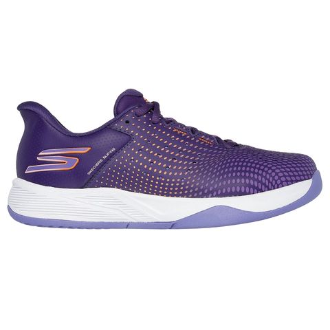 Giày Pickleball Skechers Women's Viper Court Reload Tím San Hô - Giày Tennis Thoáng Khí, Kiểu Dáng Nữ Thể Thao