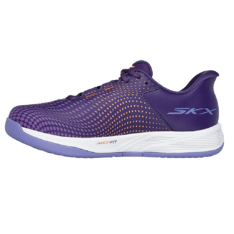 Giày Pickleball Skechers Women's Viper Court Reload Tím San Hô - Giày Tennis Thoáng Khí, Kiểu Dáng Nữ Thể Thao