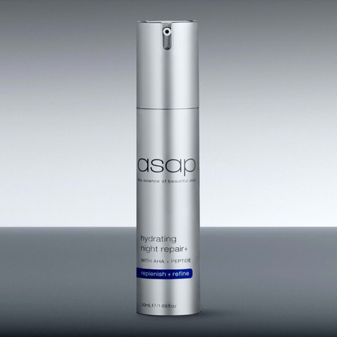 Kem Dưỡng Ban Đêm Asap Hydrating Night Repair+ - Chống Lão Hóa, Cấp Ẩm Sâu, Làm Sáng Da với AHA và Peptide 50ml