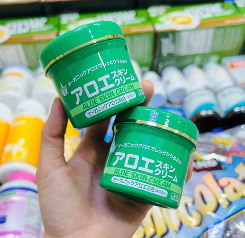 Kem Dưỡng Ẩm Lô Hội Aloe Skin Cream - Làm Dịu Da, Cấp Ẩm, Chứa Collagen & Vitamin E, Phù Hợp Mọi Loại Da, 100g