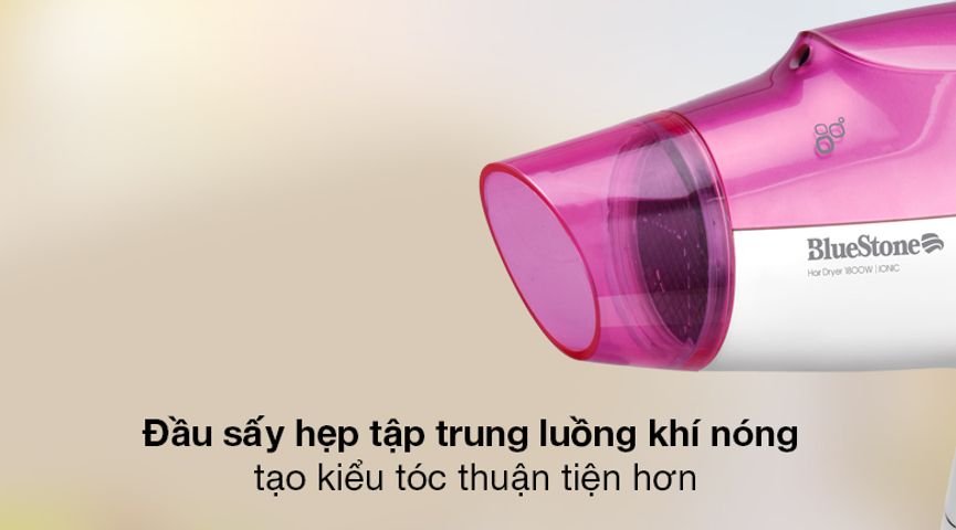 Máy Sấy Tóc Gấp Gọn BlueStone HDB-1859 1800W - Thiết Kế Cầm Tay Nhẹ, Công Nghệ Ion Sấy Nhanh Không Hại Tóc