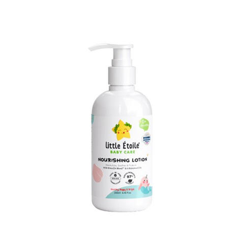 Sữa Dưỡng Thể Cấp Ẩm Little Étoile Cho Bé Sơ Sinh - Lotion Mềm Da An Toàn, Dưỡng 7 Loại Dầu Tự Nhiên, 250ml