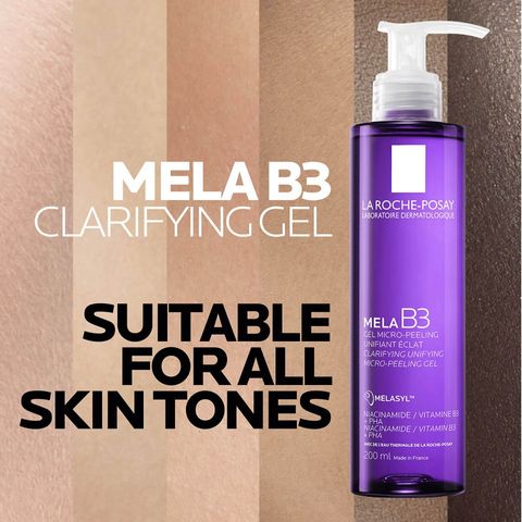 Sữa rửa mặt La Roche-Posay Mela B3 Gel Tẩy Da Chết - Làm Sáng Da, Ngăn Đốm Nâu, Dành Cho Mọi Loại Da - 200ml