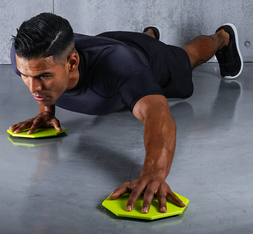 Tấm Trượt Tập Luyện PTP Core Sliders CRS PRO - Dụng Cụ Tập Gym Tăng Cường Sức Khỏe, Linh Hoạt Cho Tay và Chân, Hộp 2 Miếng