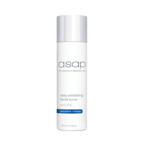 Tẩy Tế Bào Chết Asap Daily Exfoliating Facial Scrub 200ml - Làm Sạch Sâu, AHA & Hạt Massage Sinh Học Cho Da Mềm Mại, Mịn Màng