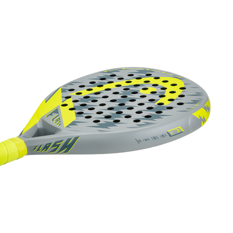 Vợt Padel Head Flash Grey/Yellow - Vợt Padel Dành Cho Người Mới, Thiết Kế Giọt Nước, Khung Chắc Chắn, Điểm Ngọt Rộng