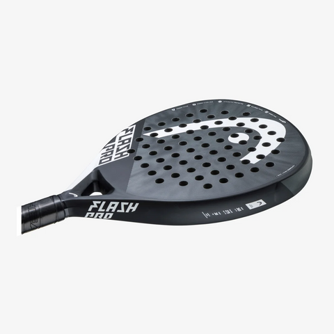 Vợt Padel Head Flash Pro Grey/White - Dành cho Người Chơi Nghiệp Dư và Trung Cấp - Thiết Kế Giọt Nước, Mặt Sợi Thủy Tinh Cao Cấp