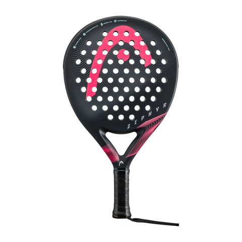 Vợt Padel Head Zephyr Black/Pink - Dụng cụ thể thao cho người chơi trung cấp, thiết kế kiểm soát linh hoạt, khung Graphene 360+