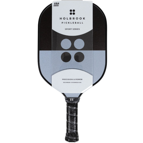 Vợt Pickleball Holbrook Sport Midnight - Đánh Bền Bỉ, Phù Hợp Người Chơi Mới Bắt Đầu, Mặt Sợi Thủy Tinh, Độ Dày 14mm