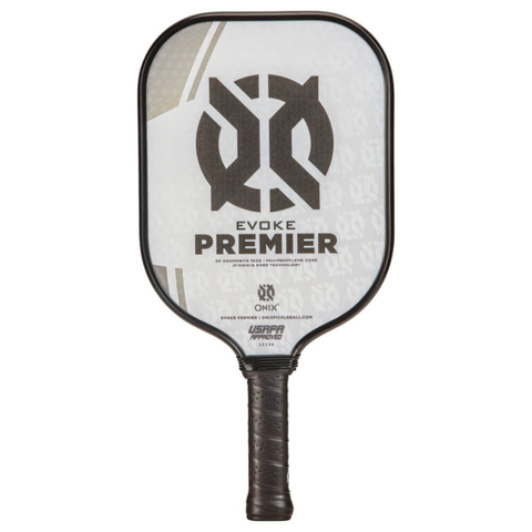 Vợt Pickleball Onix Evoke Premier - Trang bị chuyên nghiệp với công nghệ Atomic13, phản ứng bóng nhanh, thiết kế nhẹ và chính xác.