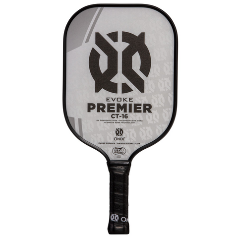 Vợt Pickleball Onix Evoke Premier CT-16 - Chất Liệu DF Composite, Lõi Polypropylene, Tăng Lực Xoáy, Đáp Ứng USAPA