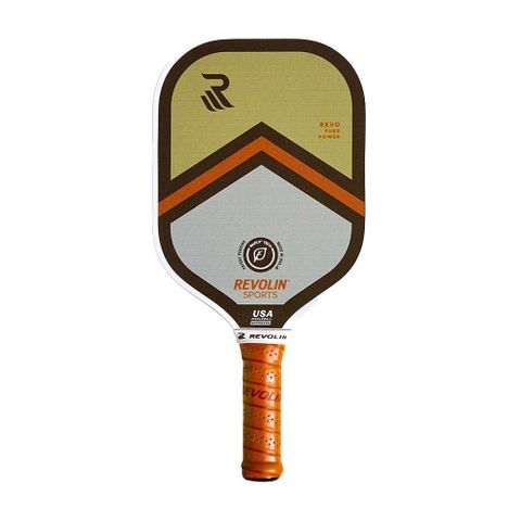 Vợt Pickleball Revolin Revo Pure Power 13mm - Thiết Kế Vuông Hiệu Suất Cao, Lõi Tổ Ong Poly-12, Lối Đánh Mạnh Mẽ